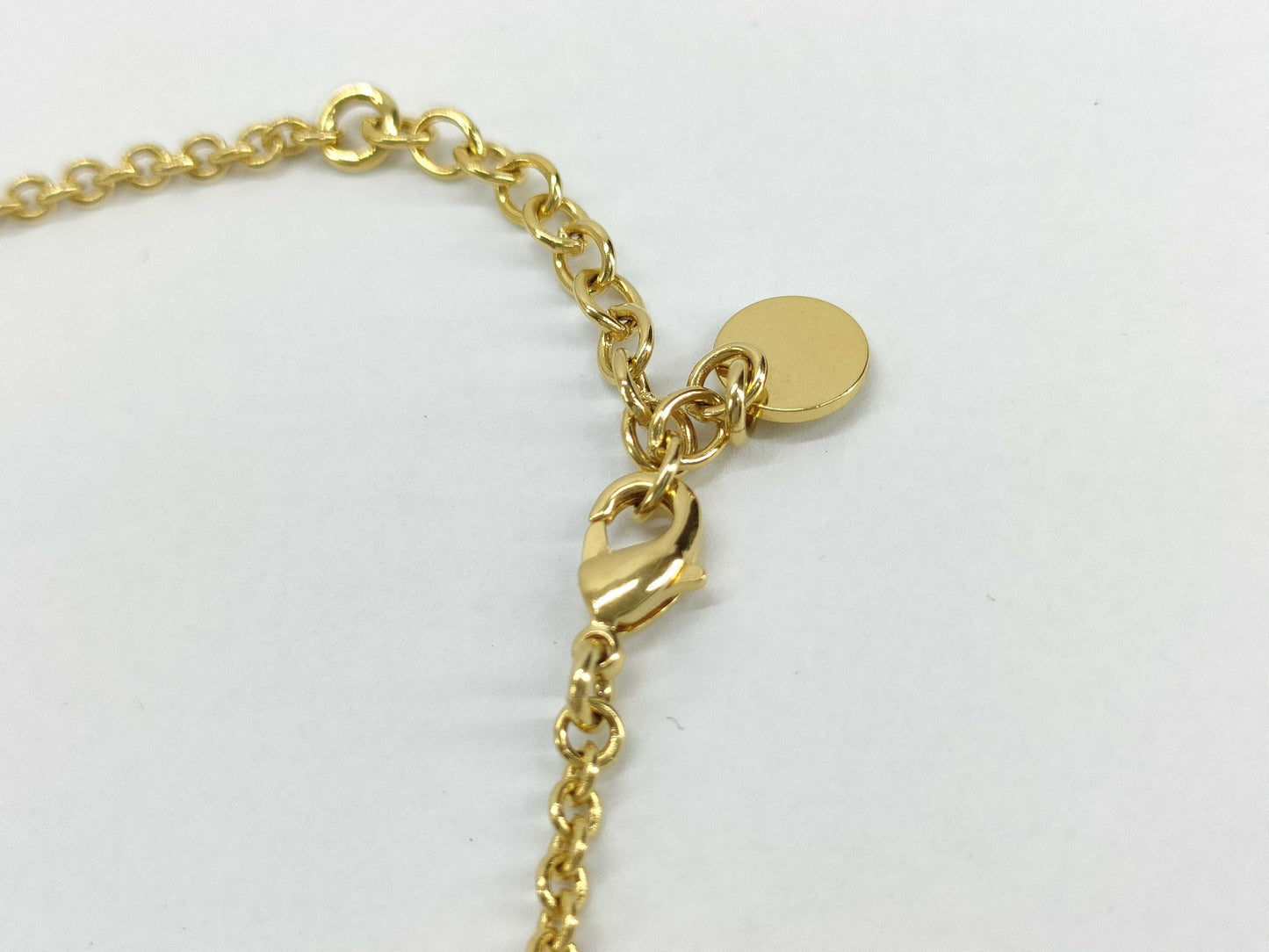 Dior CD logo necklace with faux pearls and gold accents