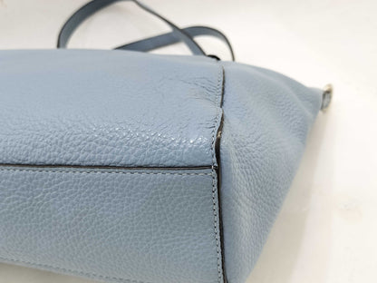 COACH Leather Handbag L1848-F28993 Light Blue Handbag