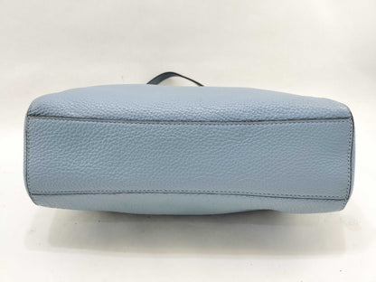 COACH Leather Handbag L1848-F28993 Light Blue Handbag