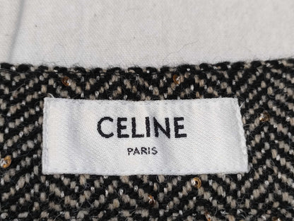 CELINE Skirt with Triomphe Belt and Tags