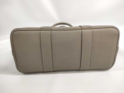 HERMES Garden Party 30 TPM Country Asphalt D Stamped Handbag
