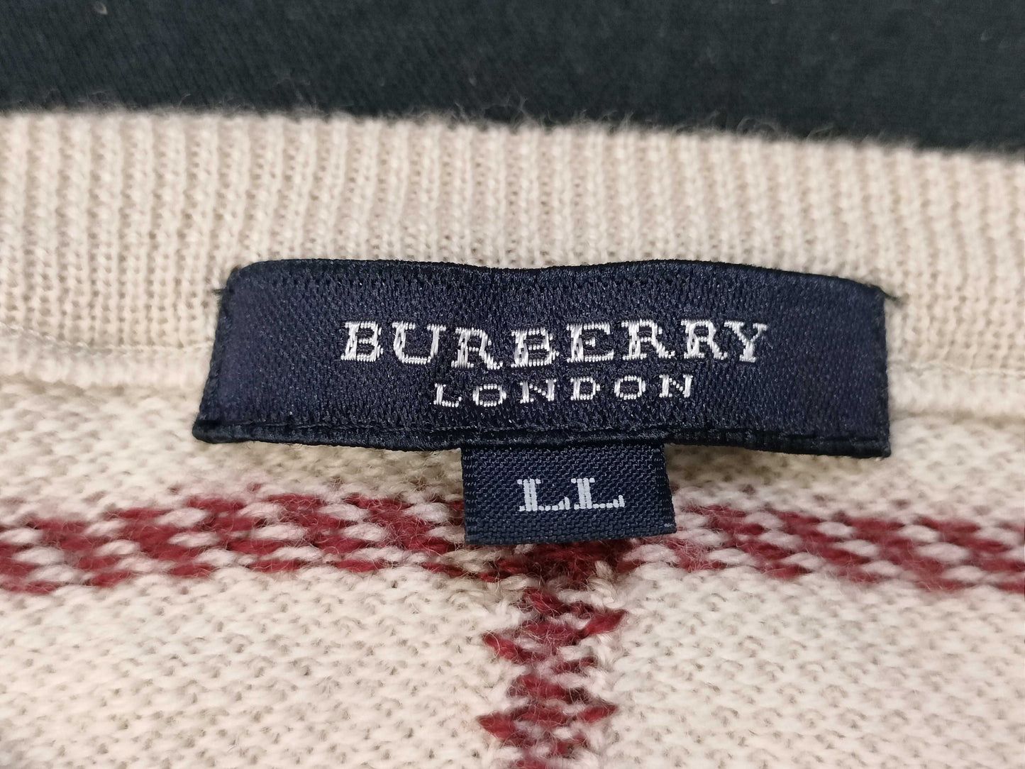 BURBERRY Check Knit Top