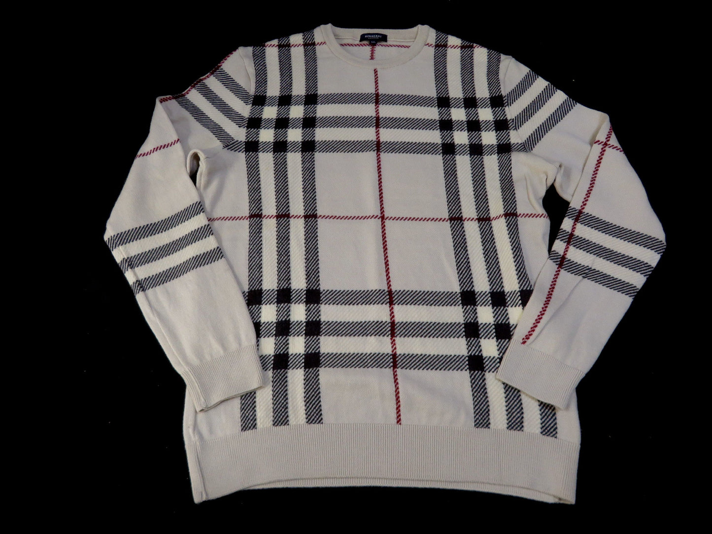 BURBERRY Check Knit Top