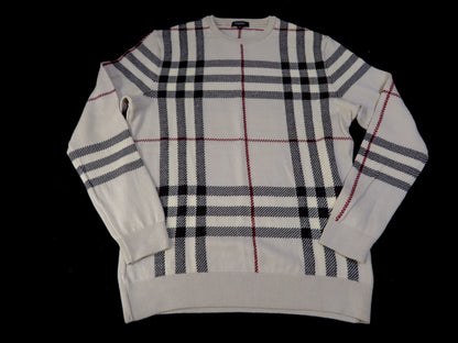 BURBERRY Check Knit Top