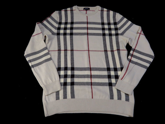 BURBERRY Check Knit Top