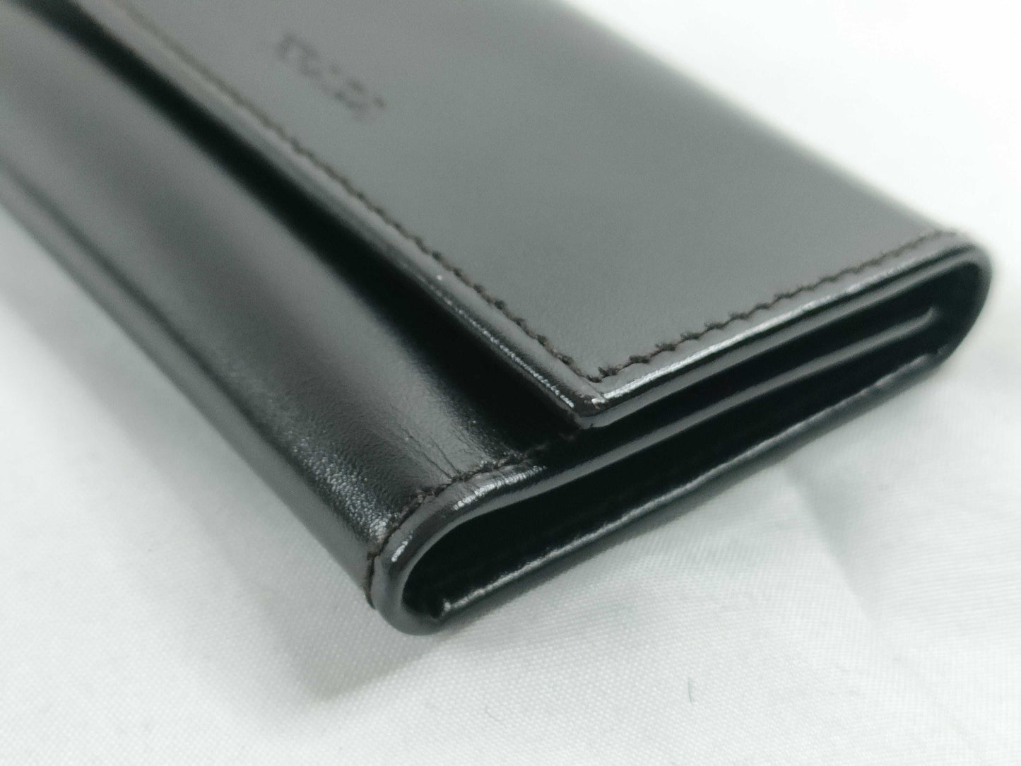 PRADA Prada Black Leather Key Case with Box and Certificate of Authenticity