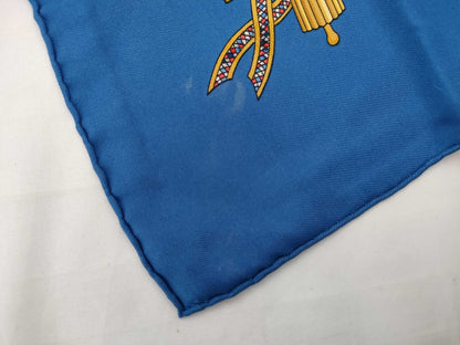 HERMES Carré 90 1789 LIBERTE EGALITE FRATERNITE REPUBLIQUE FRANCAISE Silk Scarf in Blue and Red, Commemorating the French Revolution