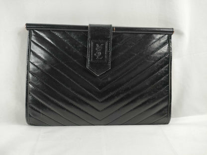 Yves Saint Laurent YSL V-Stitch Clutch Bag Clutch Bag