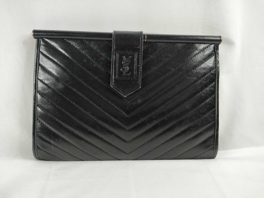 Yves Saint Laurent YSL V-Stitch Clutch Bag Clutch Bag