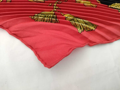 HERMES Carre Hermes Scarf Pleated Carre with Box Other Accessories