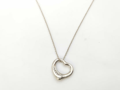 Tiffany & Co. Open Heart 5PD 925 3.2g Necklace 