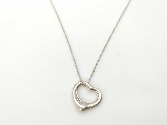 Tiffany & Co. Open Heart 5PD 925 3.2g Necklace 