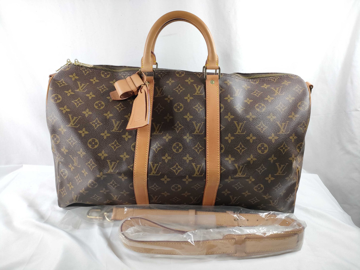 LOUIS VUITTON Monogram Monogram M41416 Keepall Bandouliere 50 Boston Bag