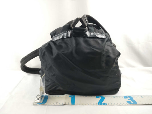 PRADA Nylon Prada Backpack Black Rucksack