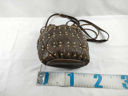 Miu Miu shoulder bag with drawstring and studs