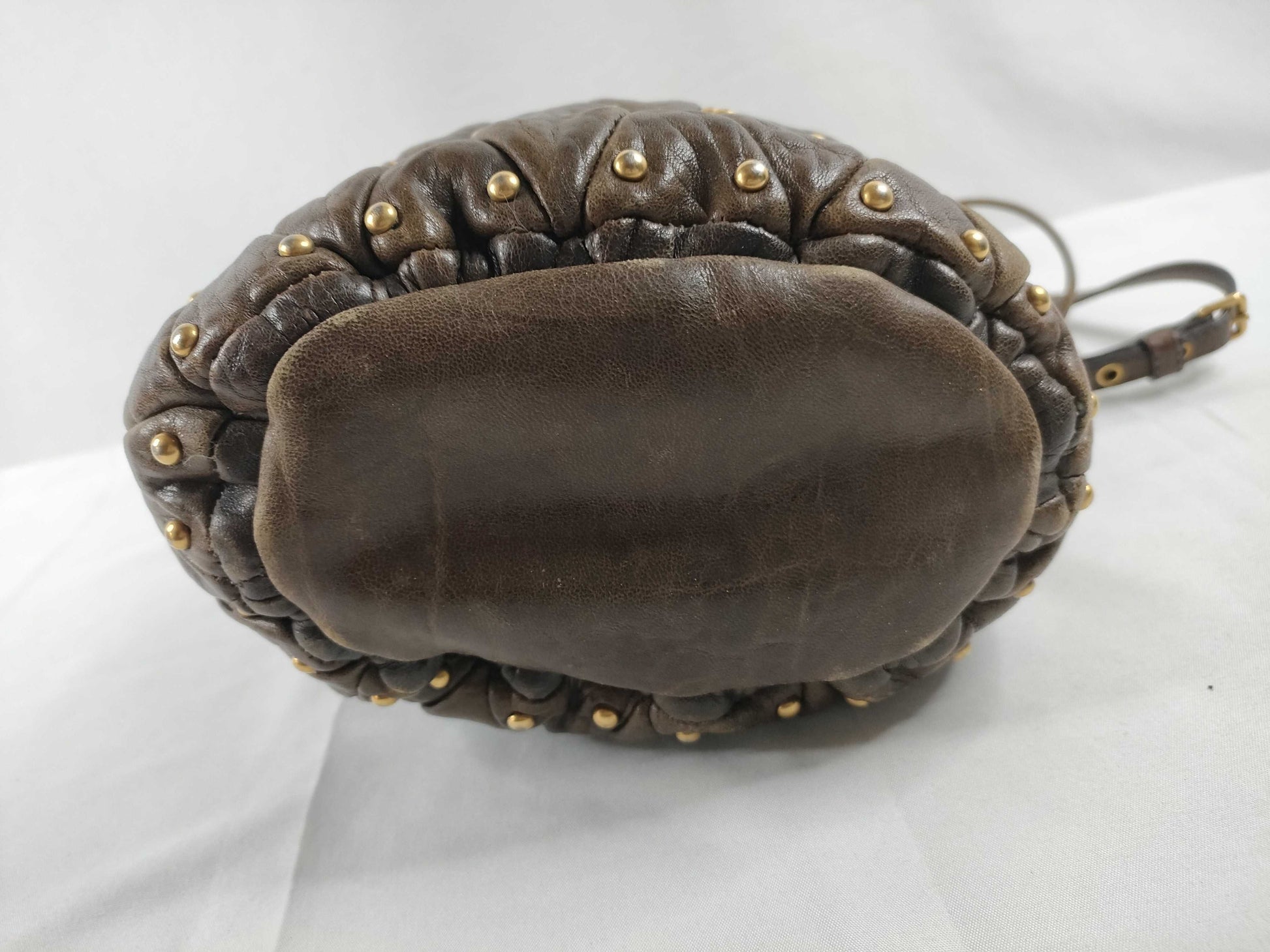 Miu Miu shoulder bag with drawstring and studs