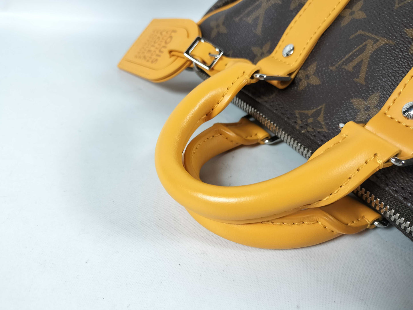 LOUIS VUITTON Monogram Louis Vuitton Keepall Bandouliere 25 2-Way Monogram Macassar Shoulder Bag RFID Model M12733 Handbag