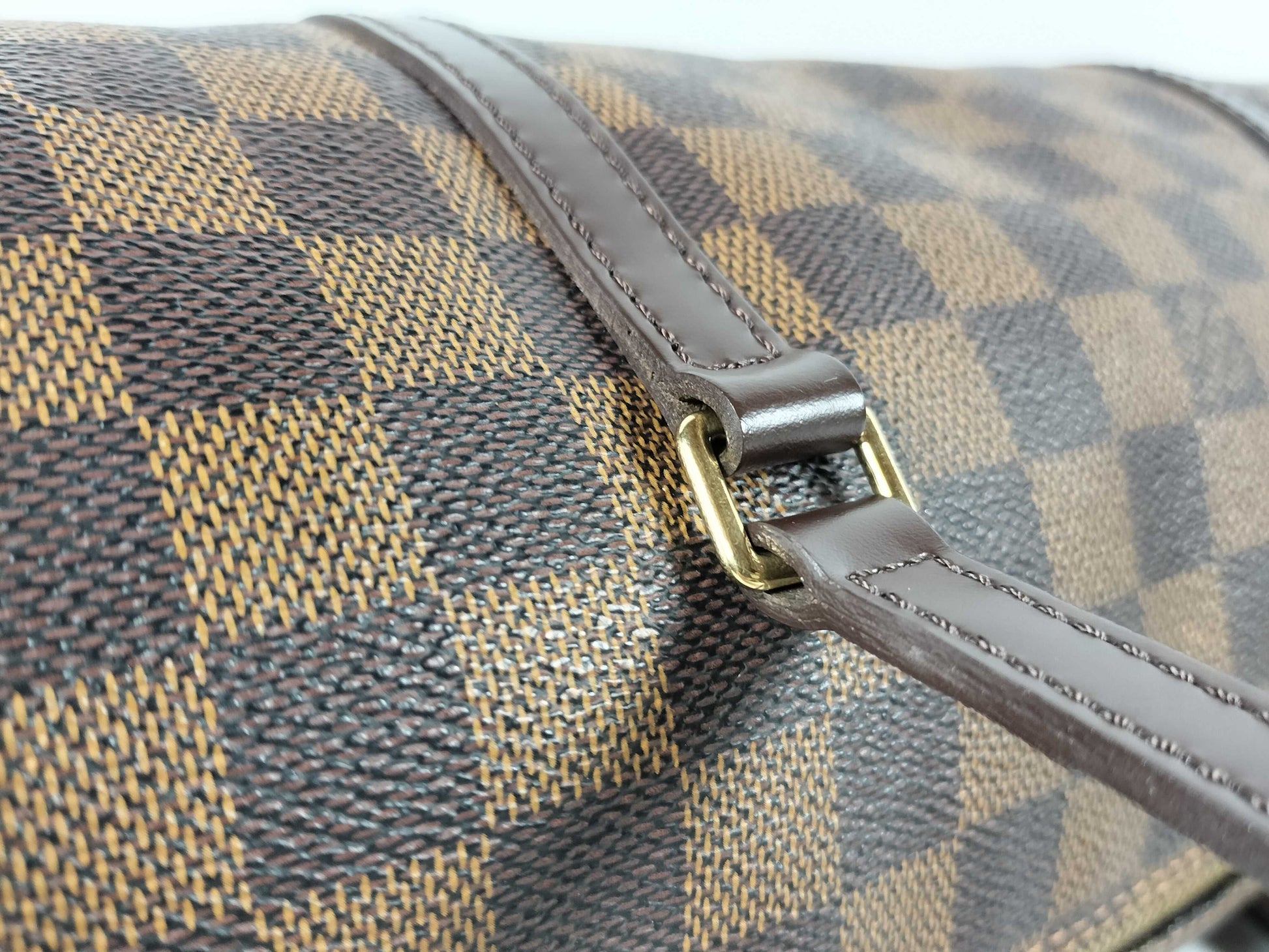 LOUIS VUITTON Damier Papillon 30 Shoulder Bag N51303 with Pouch