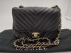 CHANEL CHANEL Matelasse Mini Lambskin Chevron Shoulder Bag with GD Hardware A35200