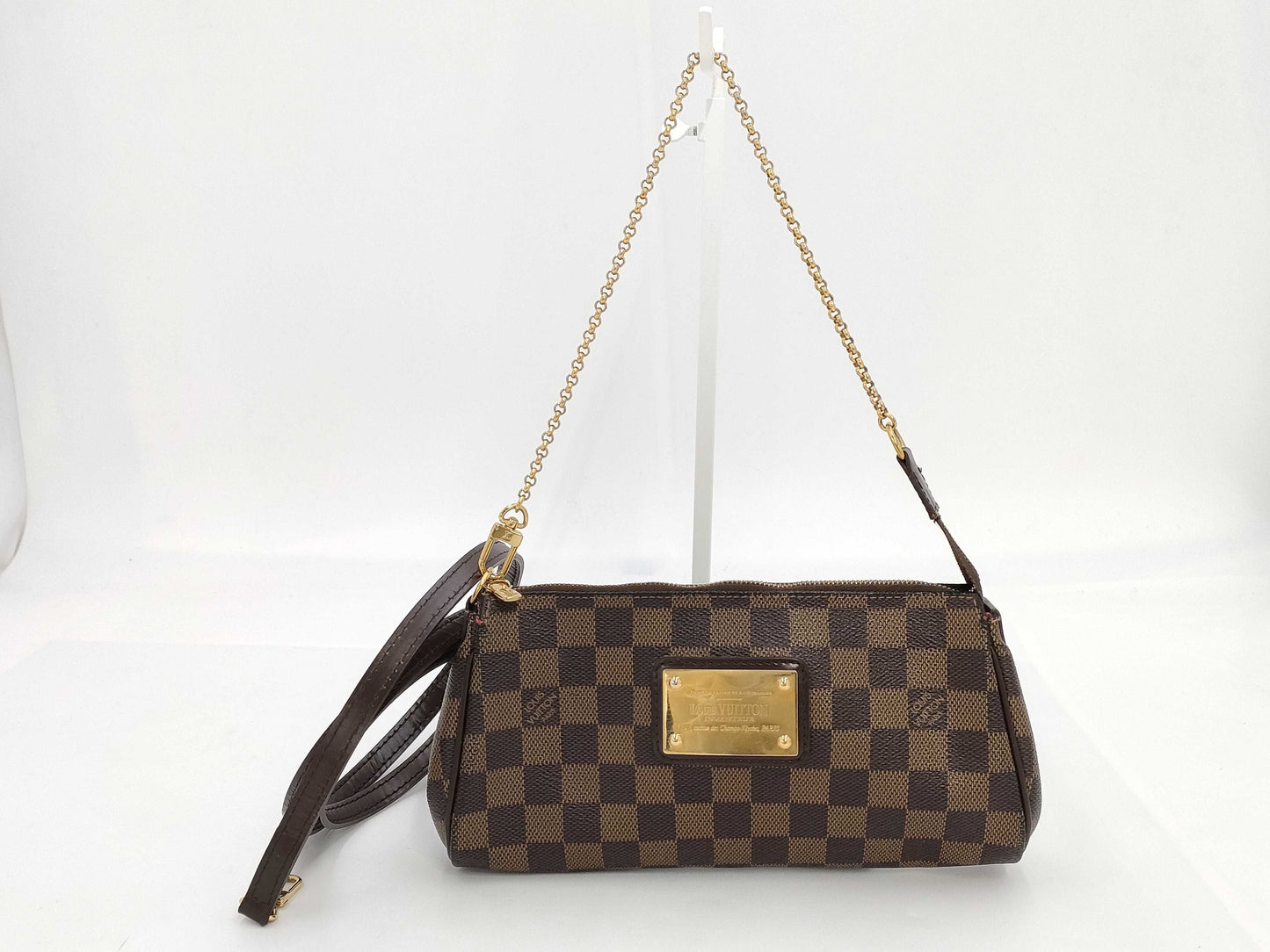 LOUIS VUITTON Louis Vuitton Damier Ebene Eva Shoulder Bag