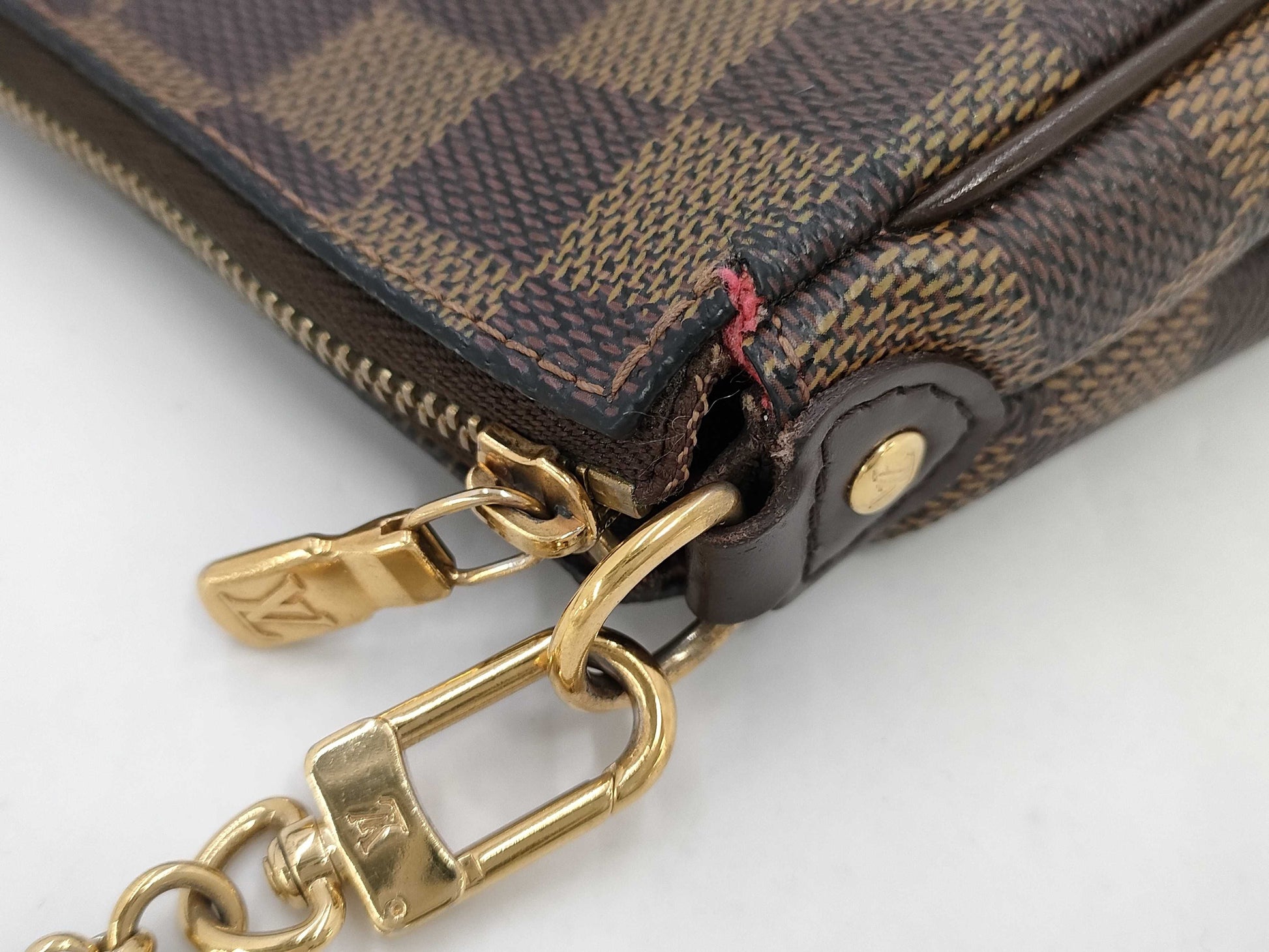 LOUIS VUITTON Louis Vuitton Damier Ebene Eva Shoulder Bag
