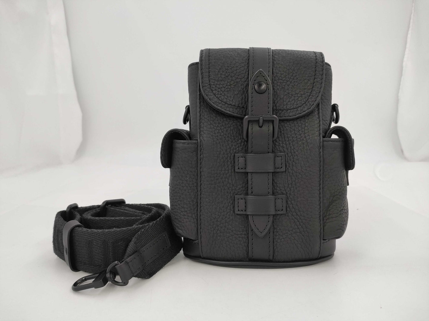 LOUIS VUITTON Louis Vuitton Taurillon Monogram Nano Christopher Backpack M83164