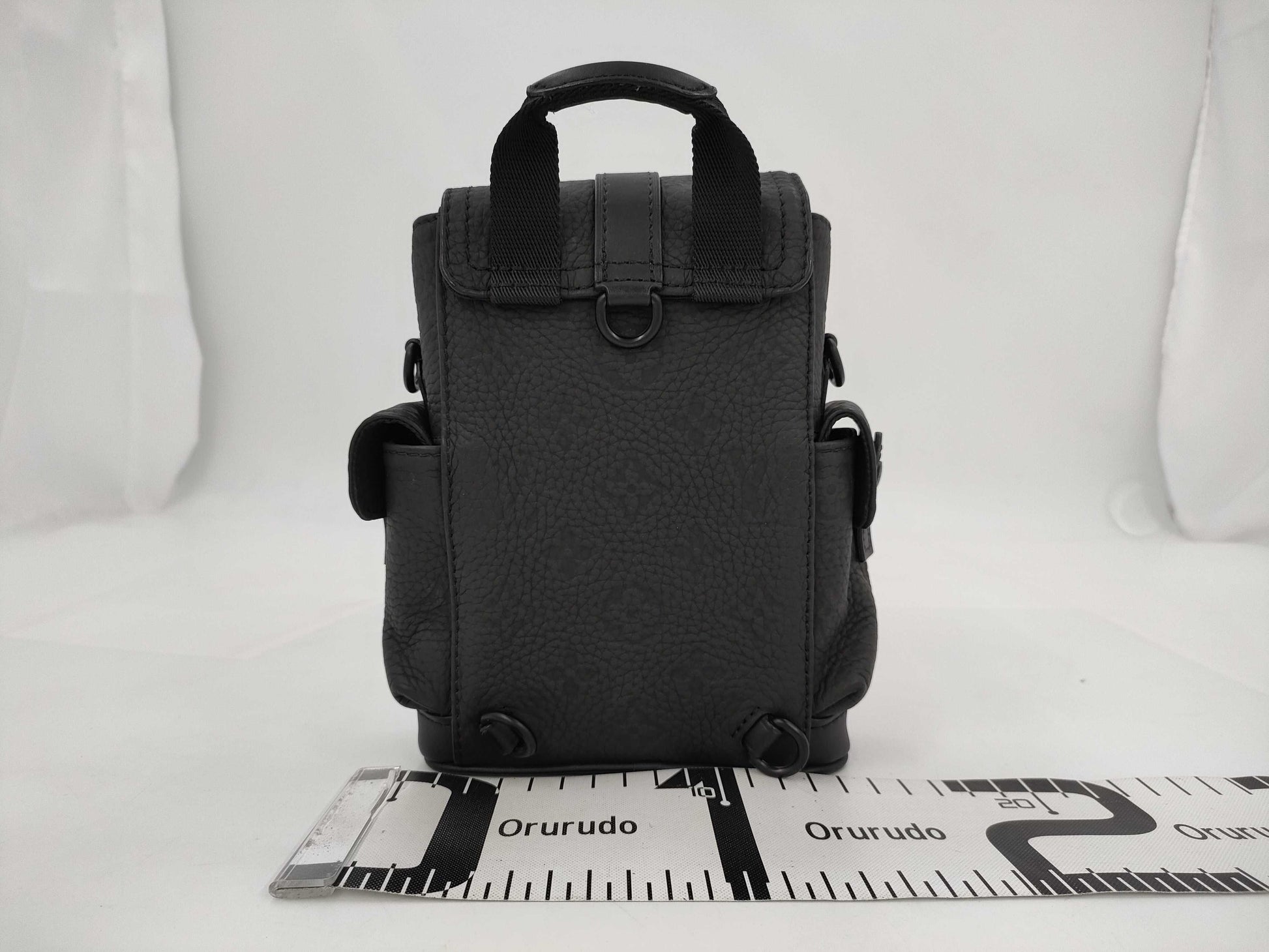 LOUIS VUITTON Louis Vuitton Taurillon Monogram Nano Christopher Backpack M83164