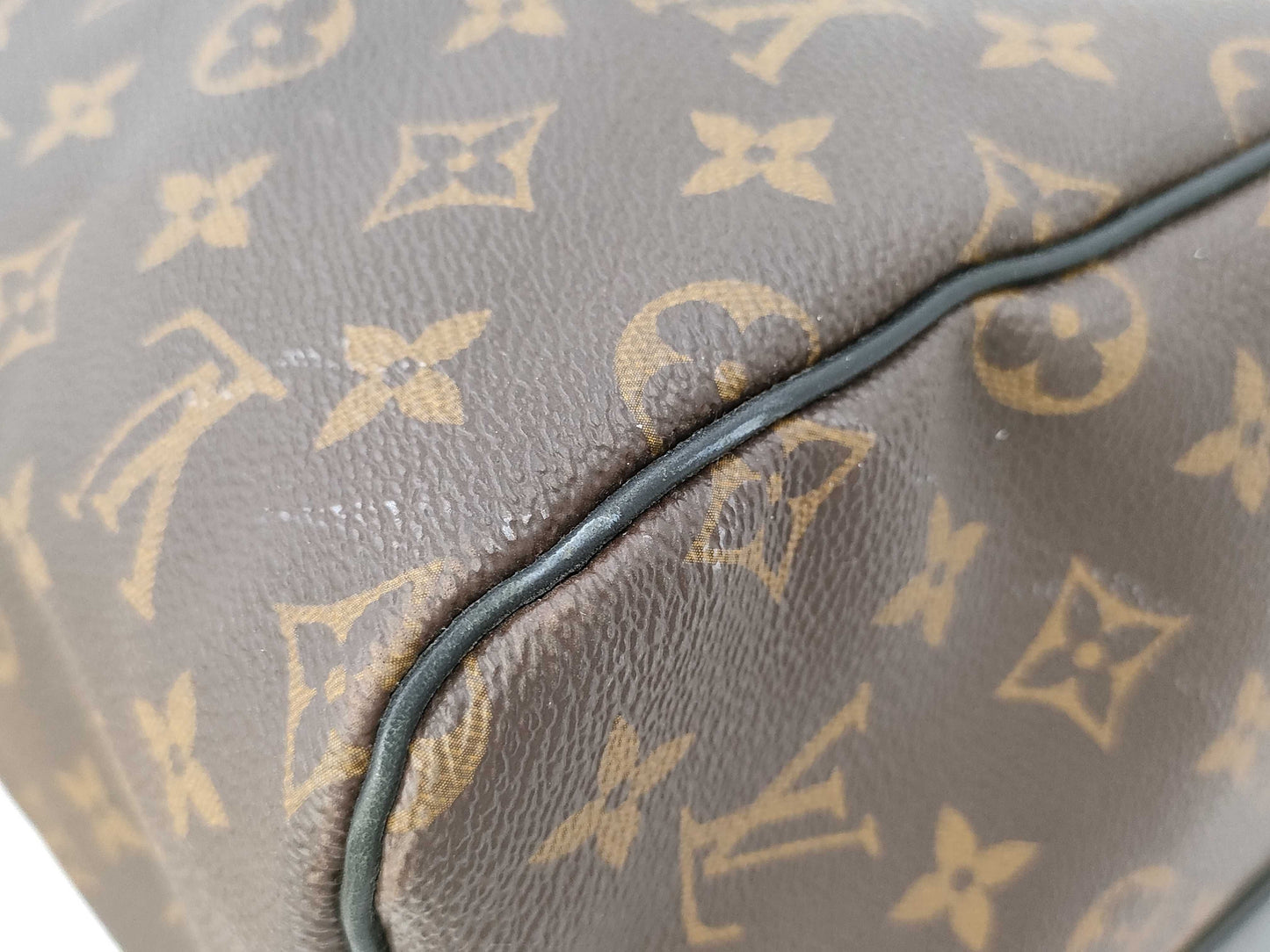 LOUIS VUITTON Louis Vuitton Monogram Macassar Keepall Bandouliere 55 M56714 Boston Bag