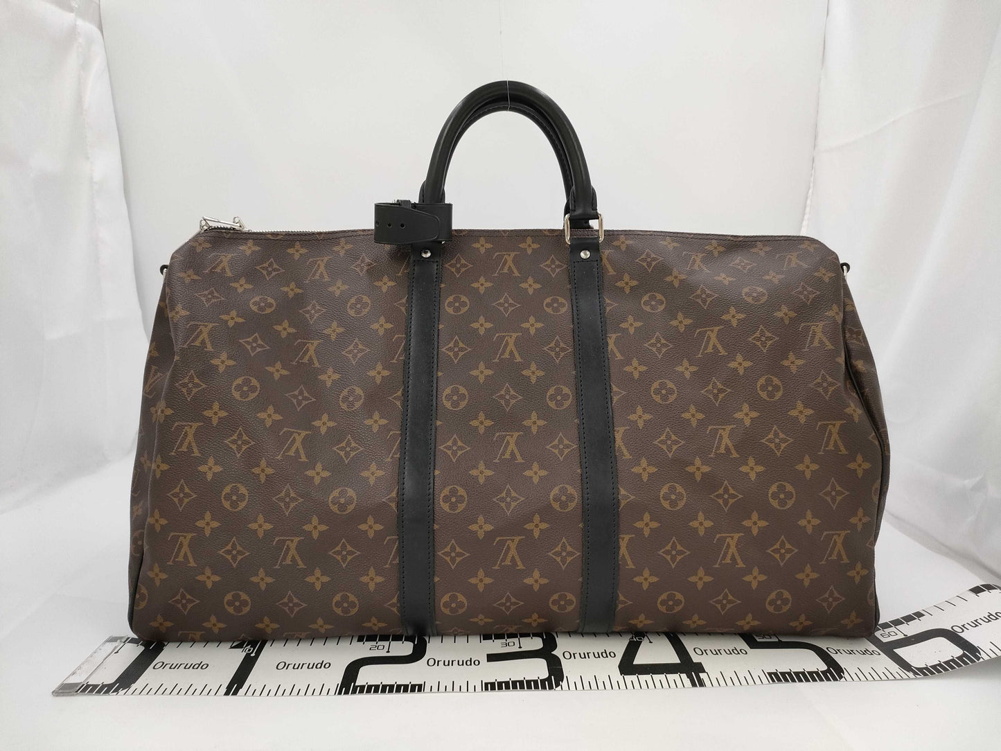 LOUIS VUITTON Louis Vuitton Monogram Macassar Keepall Bandouliere 55 M56714 Boston Bag