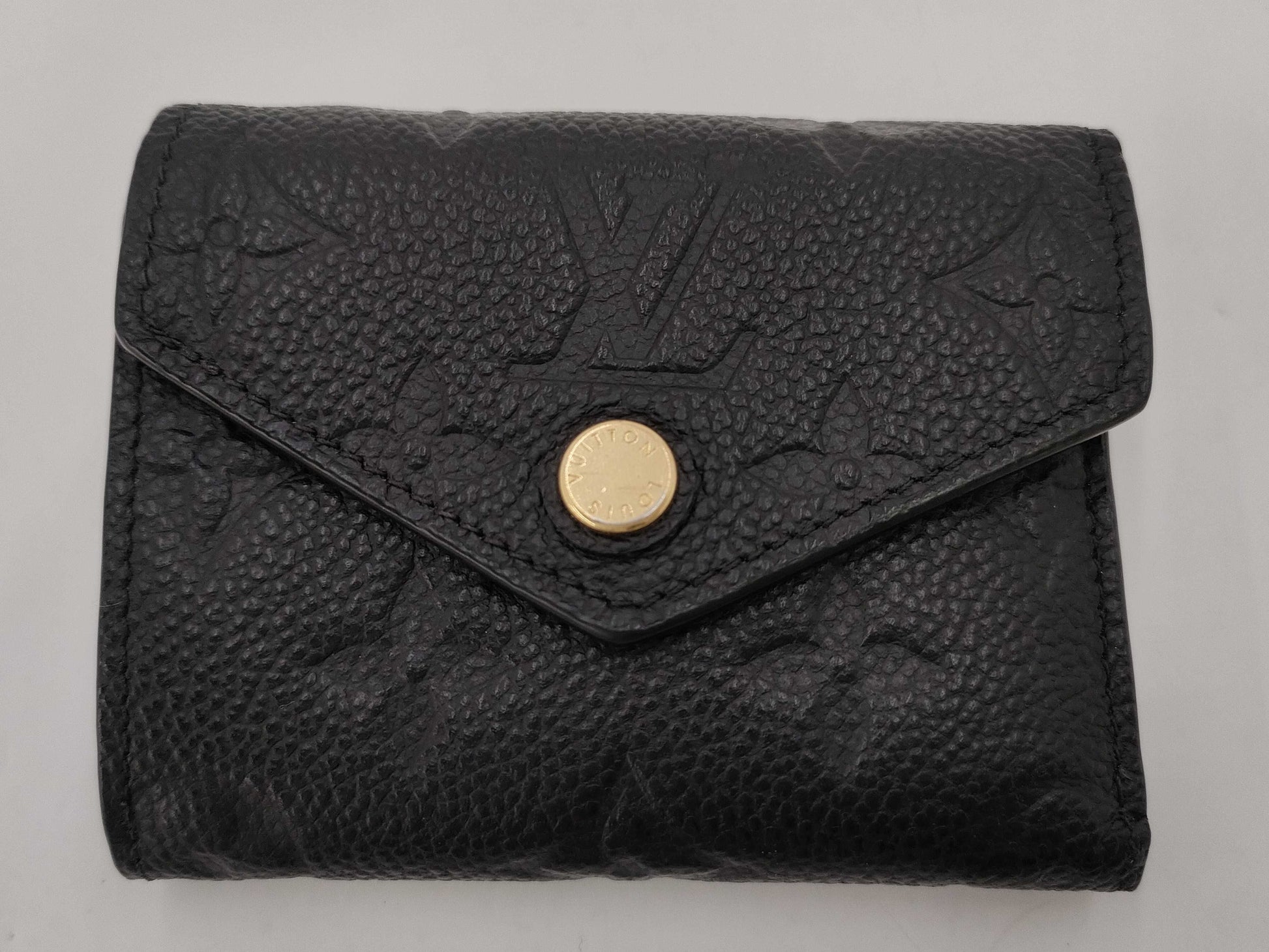 LOUIS VUITTON Monogram Empreinte Portefeuille Zoe Noir M62935 Wallet