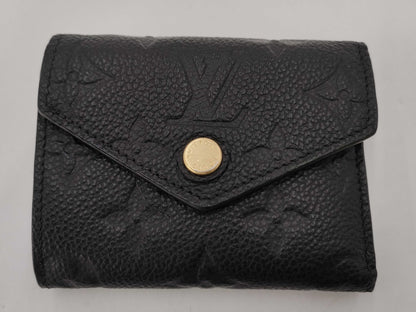 LOUIS VUITTON Monogram Empreinte Portefeuille Zoe Noir M62935 Wallet