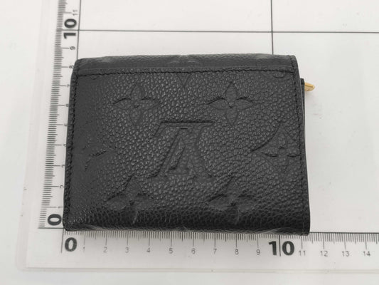 LOUIS VUITTON Monogram Empreinte Portefeuille Zoe Noir M62935 Wallet