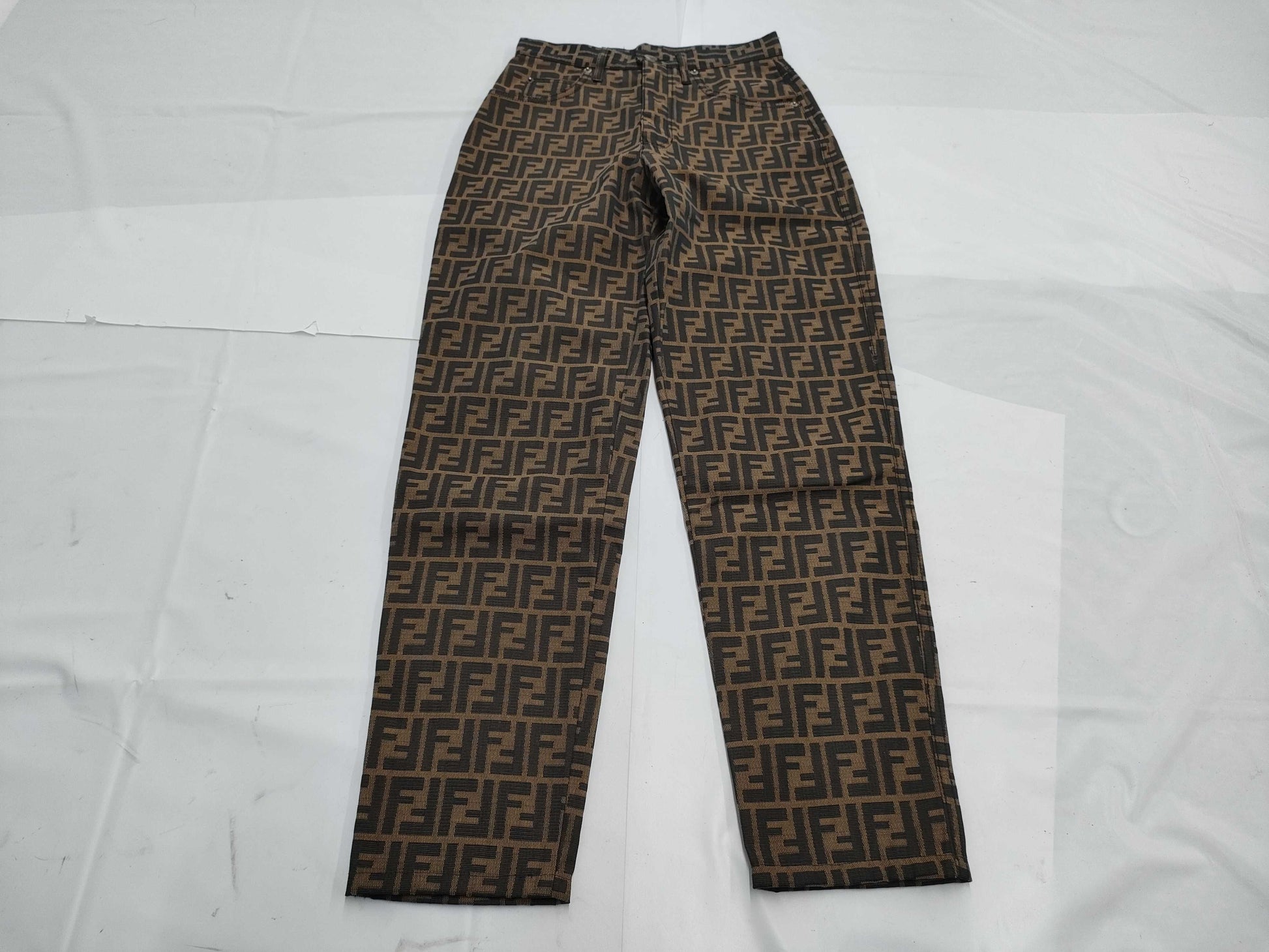 FENDI Zucca Pants Brown 41/27 inch