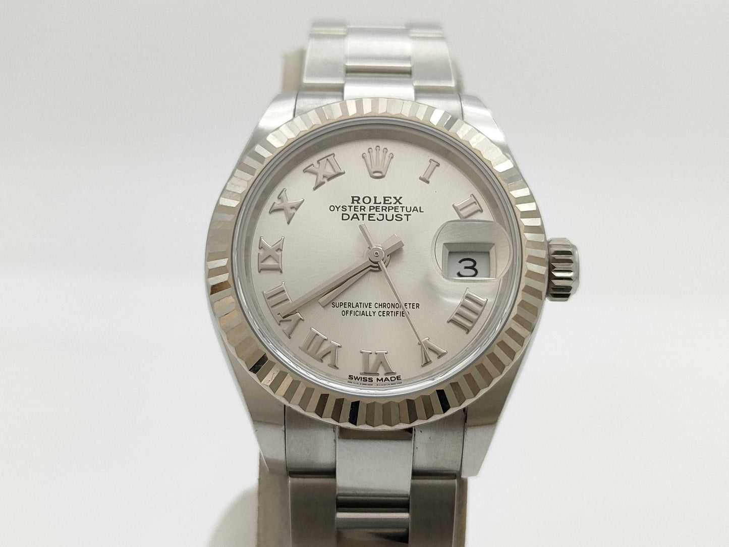 ROLEX 279174 1W845426 Silver Roman Women's Watch