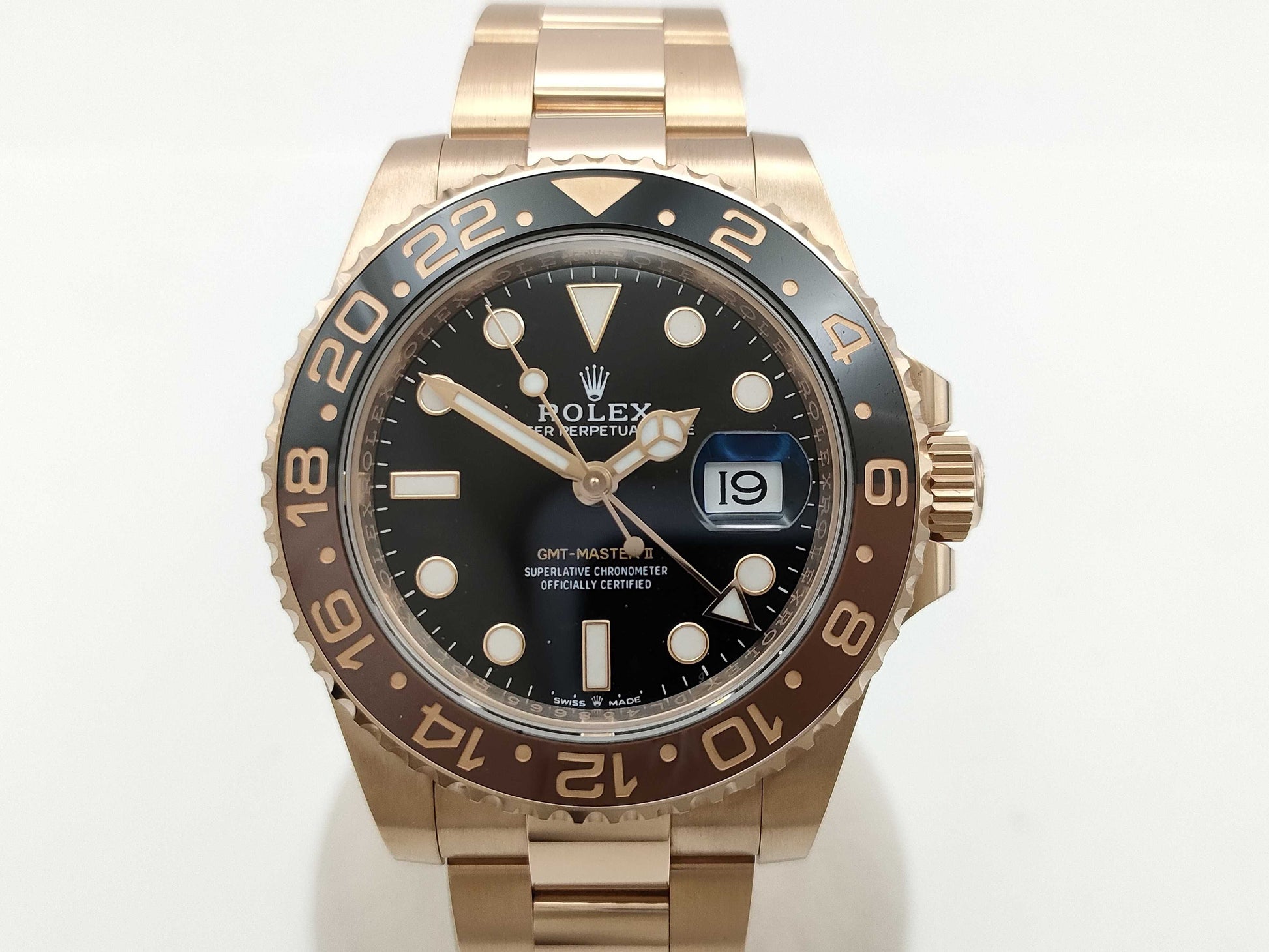 ROLEX GMT-Master II 126715CHNR DL438665 Black Dial Men's Watch