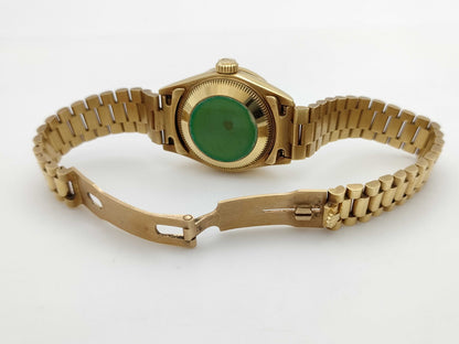 ROLEX 69138 9686805 Pavé Diamond and Sapphire Women's Watch