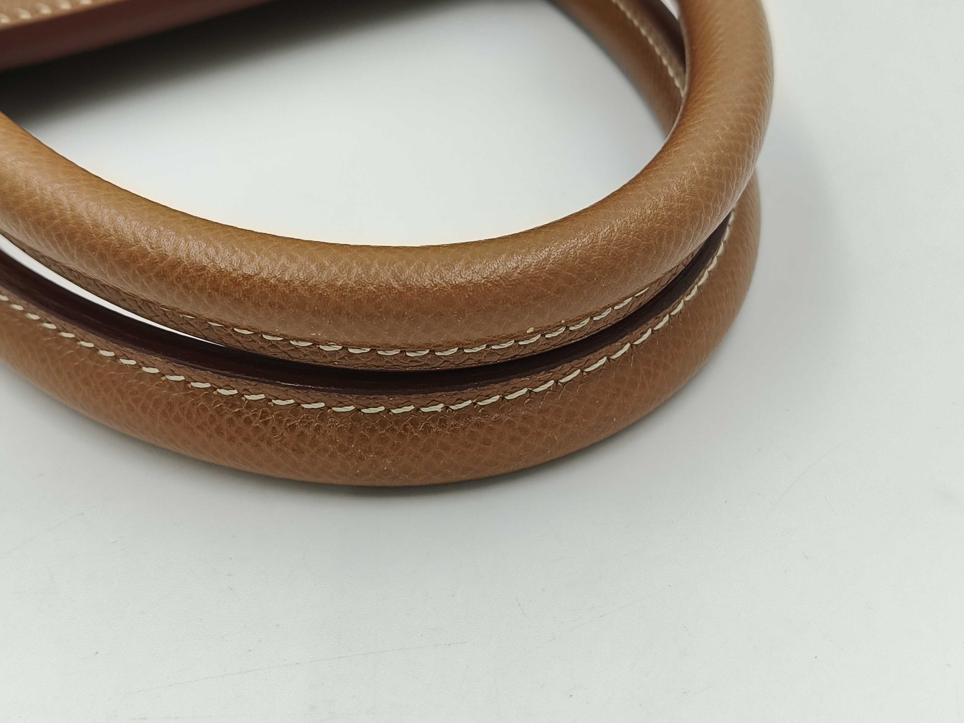 HERMES Birkin 40 Couchvel Handbag with B Stamp