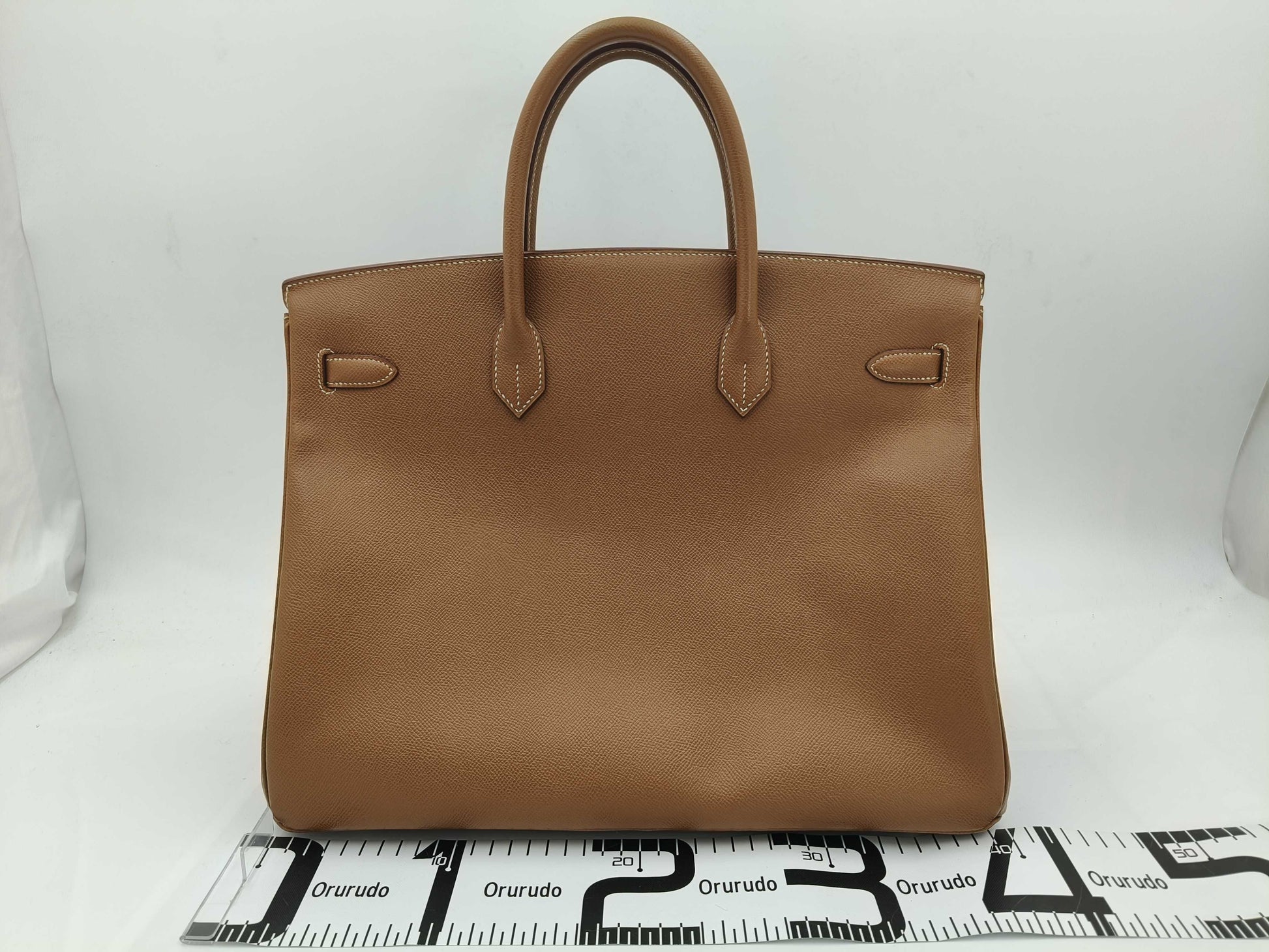 HERMES Birkin 40 Couchvel Handbag with B Stamp