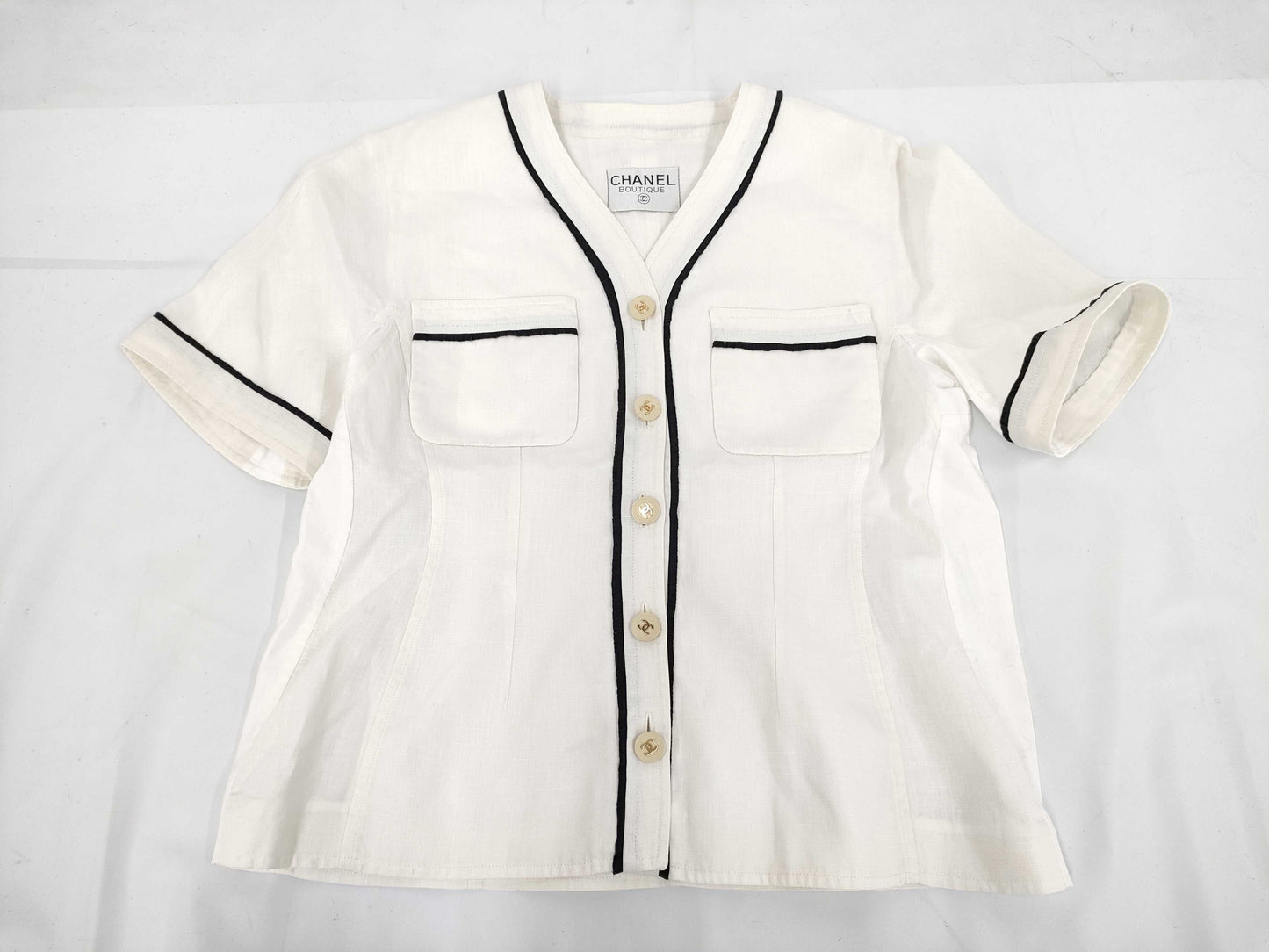 CHANEL Baseball Shirt Jacket 90s