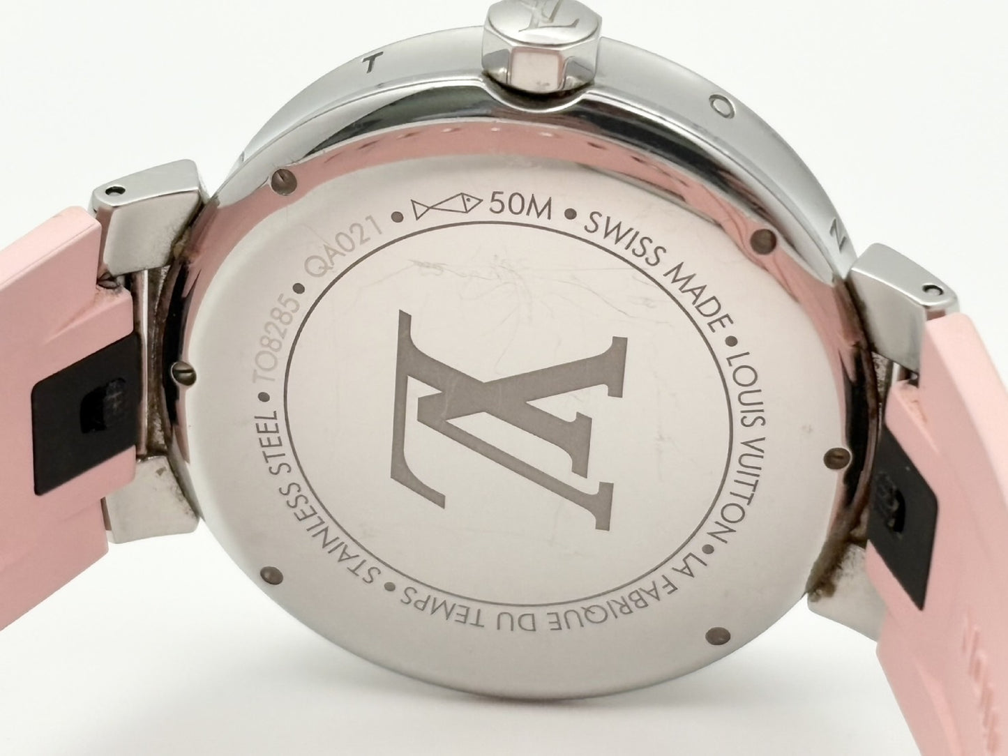 LOUIS VUITTON Tambour QA021 TO8285 Shell Dial Quartz Men's Watch