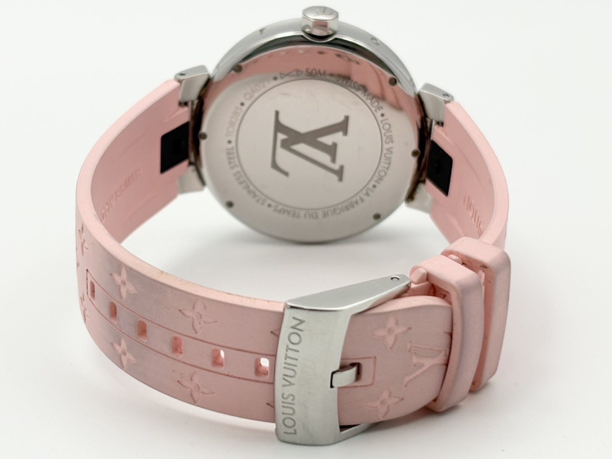 LOUIS VUITTON Tambour QA021 TO8285 Shell Dial Quartz Men's Watch