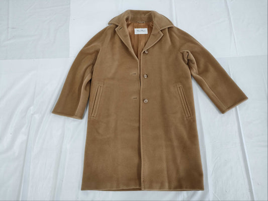 MaxMara Cashmere Blend Long Coat Size 36