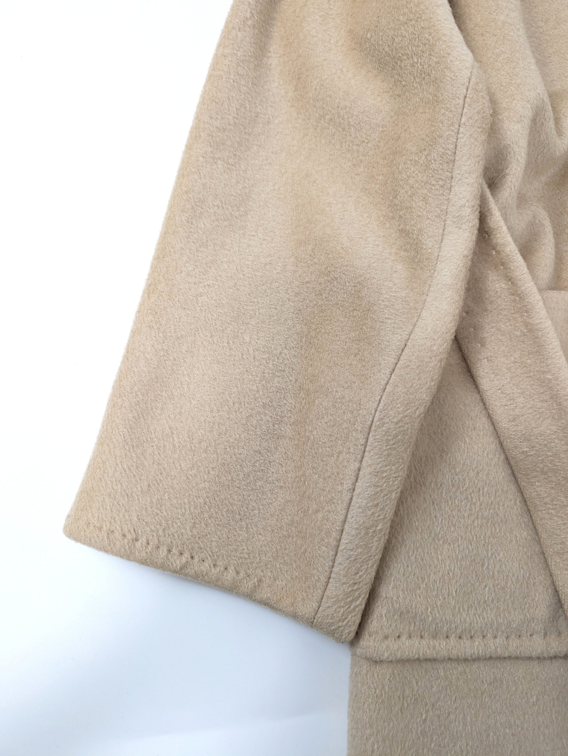 MaxMara 100% Camel Belted Coat