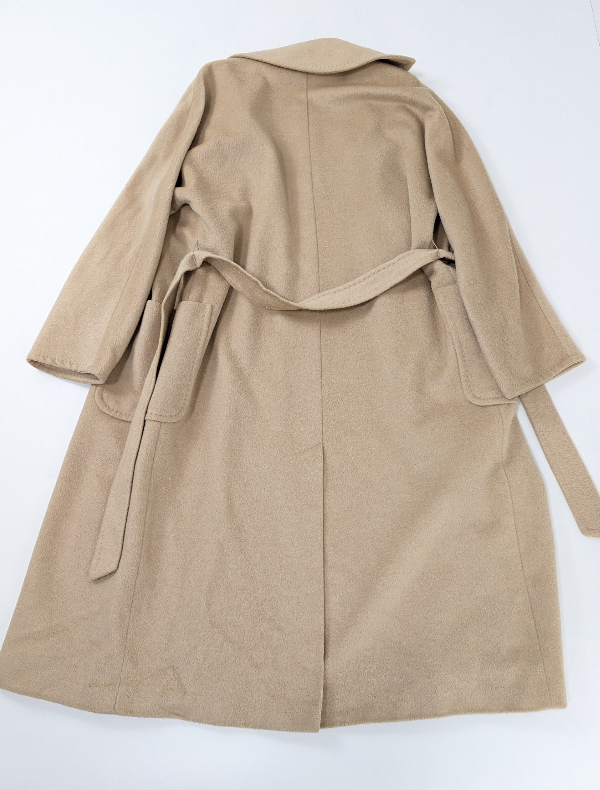 MaxMara 100% Camel Belted Coat