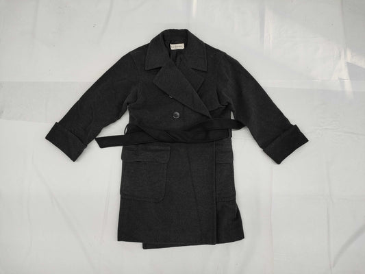 Yves Saint Laurent Saint Laurent Belted Coat Black Size 36 Dress