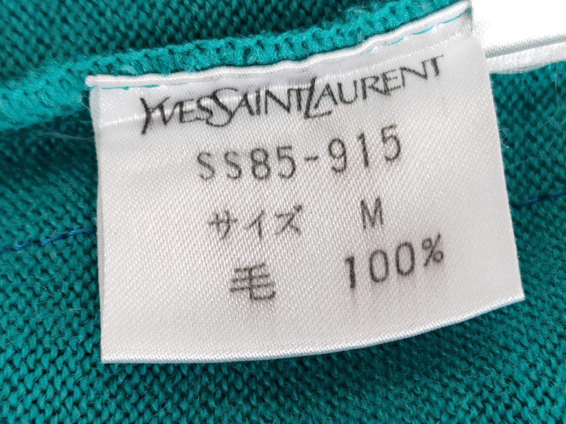 Yves Saint Laurent Argyle Knit Top