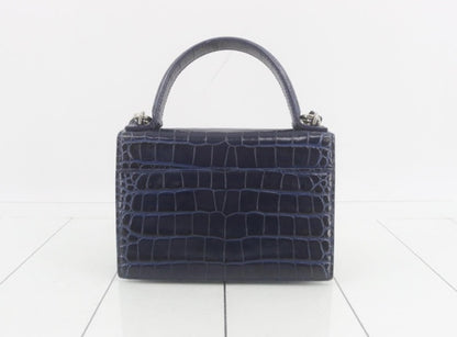 BALENCIAGA Bag Sharp XS Croco-Embossed Storage Bag Shoulder Bag