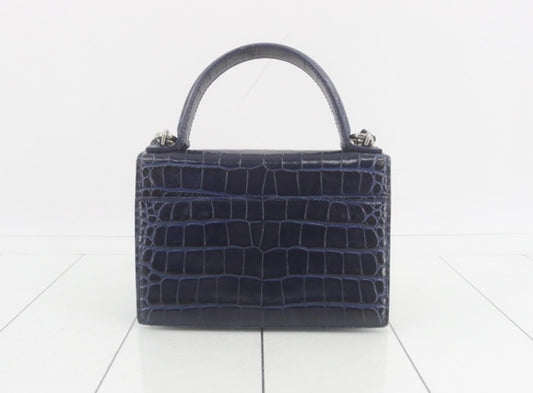 BALENCIAGA Bag Sharp XS Croco-Embossed Storage Bag Shoulder Bag