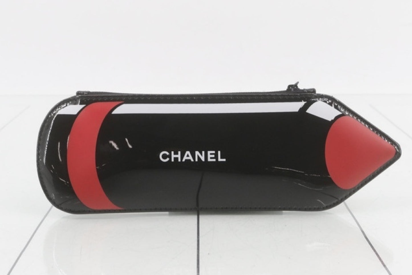 CHANEL Enamel Pencil Pouch Pouch with Box Pouch