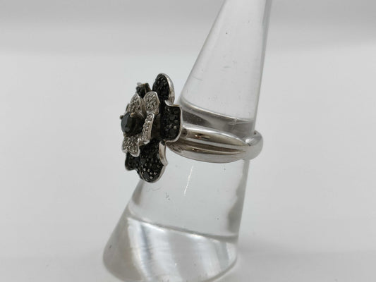 D1.00ct K18WG 10.8g Ring 